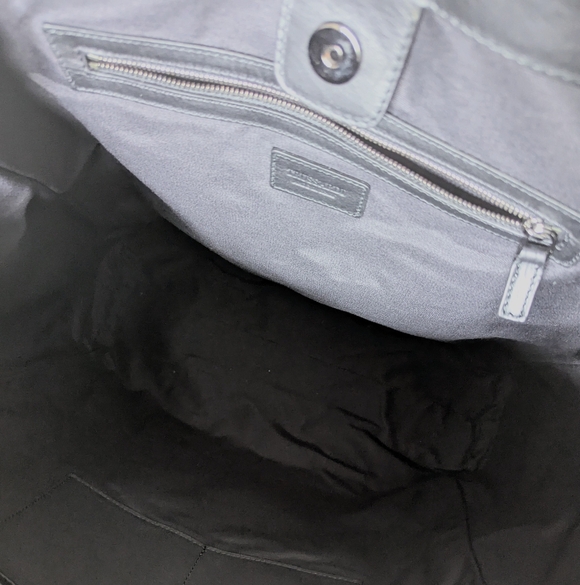 Trussardi 1911 Oversized Black & Gray Tote Bag Italy - Picture 11 of 13